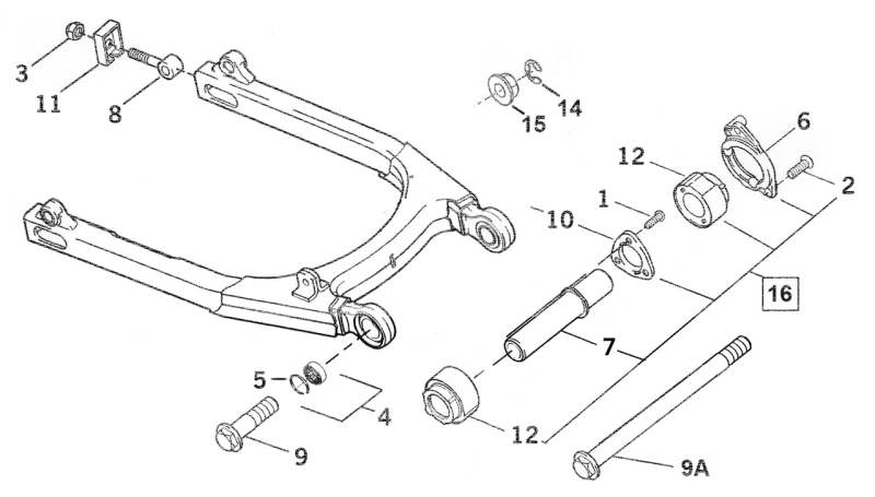 GHDP ISOLATOR MOUNT, REAR (GB)