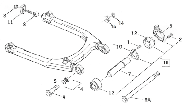GHDP ISOLATOR MOUNT, REAR (GB)