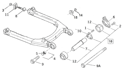 GHDP ISOLATOR MOUNT, REAR (GB)