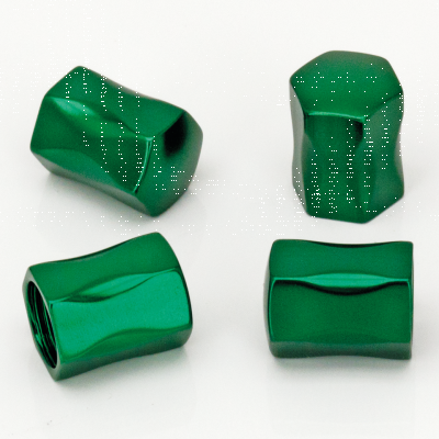 4Pck Nugget Design Valve Stem Cap Green (GB)