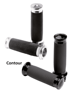 PM Contour renthal wrapped grips, black (GB)