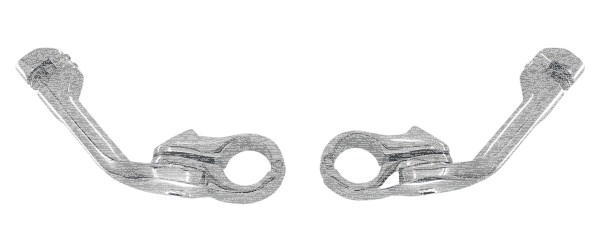 Adj. Peg mounts Angled 5" Long Chrome (GB)