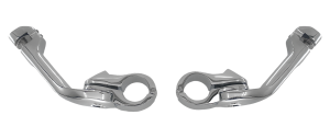Adj. Peg mounts Angled 5" Long Chrome
