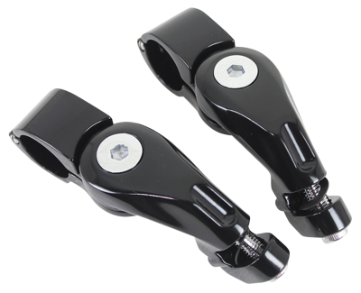 Adj. Peg mounts Angled 2.5" Short Black (GB)