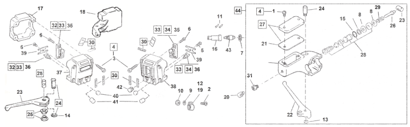 90° Brake Fitting Master Cyl. FL/XL72-81 (GB)