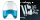 Beaded H-Duty kit clear & blue FL49-59 (GB)