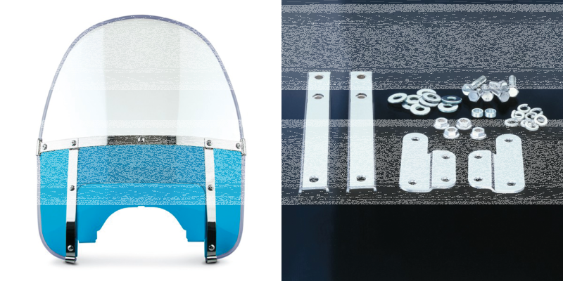 Beaded H-Duty round top/notched blue (GB)