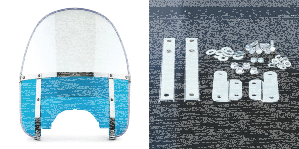 Beaded H-Duty round top/notched blue (GB)