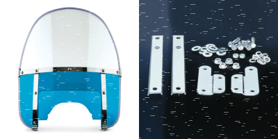 Beaded H-Duty round top/notched blue (GB)