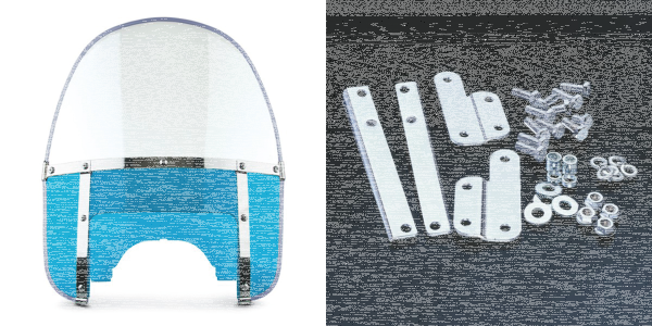 Beaded H-Duty round top/notched blue (GB)