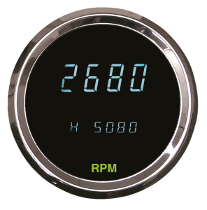 Round Digital Tachometer 3-3/8"