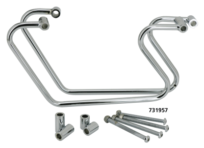 Chrome saddlebag supports FXDF08-17