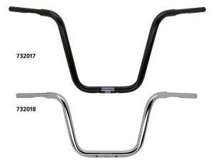 Apehanger 1-1/4" 40cm high 5 hole Black (GB)