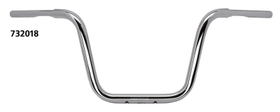 Apehanger 1-1/4" 30cm high 3 hole Chrome (GB)