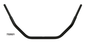 Dirty bar 1-1/4" 1M wide  5 hole Black (GB)