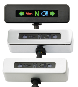 Micro LED indicator alu chrome (GB)