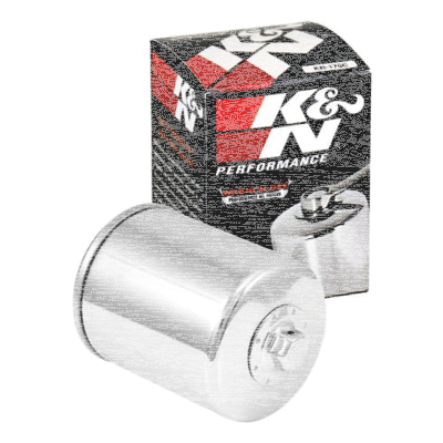 K&N Chrome Wrench-Off Oil filter long (GB)