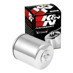 K&N Chrome Wrench-Off Oil filter long (GB)