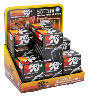 K&N counter display w/11 oil filters (GB)