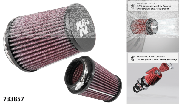 K&N Air filter element f/733854 (GB)