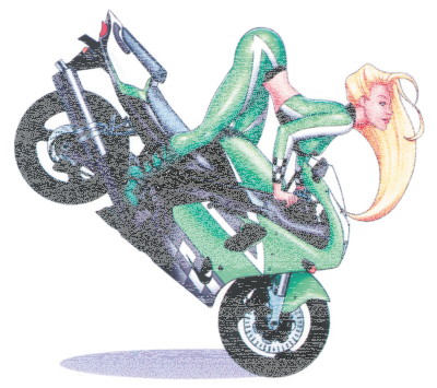 Endo girl 5.15"x4.16" decal (GB)