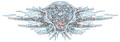 Panther Attack decal 2 5/8"x7.5" (GB)