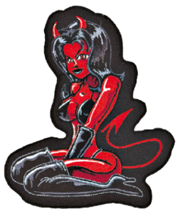 Devil Girl patch 5.25"x4.75" (GB)