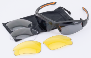 Swift Matte Black-Orange Frame 3 Lenses (GB)