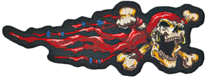 PIRATE SKULL RIGHT MINI  6" X 2,5"