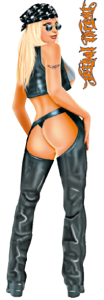 HARLEY HOTTIE LG DECAL 6"X18" (GB)