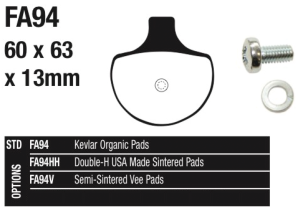 EBC-V HD84-99 FR brake pads (GB)