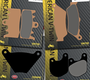 Brake pads RA/H21-up FTR19-up Chal19-up