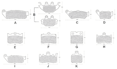 SBS HS FR Brake pads Scout 15-16 (GB)