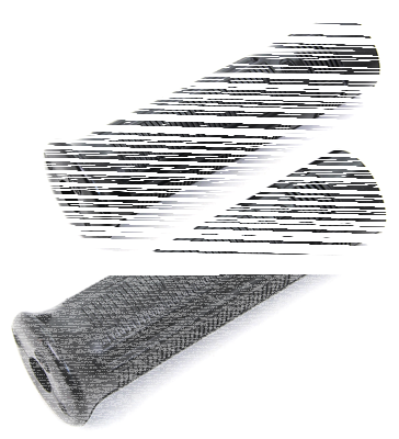 Beck Plastic Grip Set Black HD15-48 (GB)