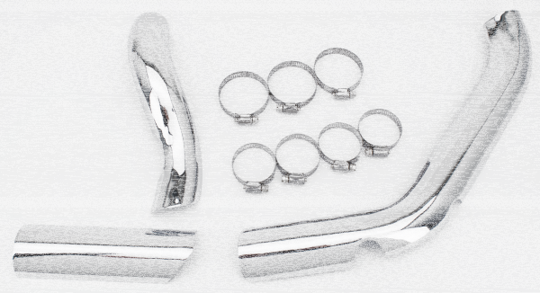2-1 Heat Shield Kit Chrome FL70-84 (GB)