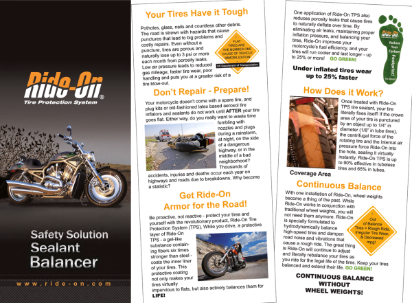 Ride-on Tire protection system 8Oz.bottl (GB)