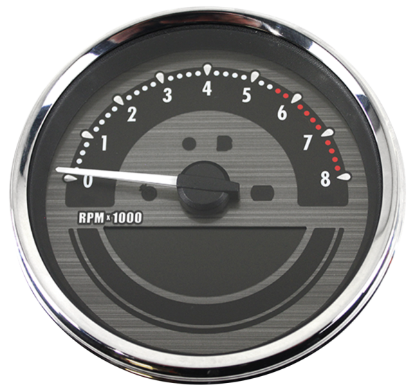 5" Speedo/Tachometer Black KMH/MPH (GB)