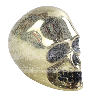 Brass Skull Style Shifter Knob 3/8" Thre (GB)
