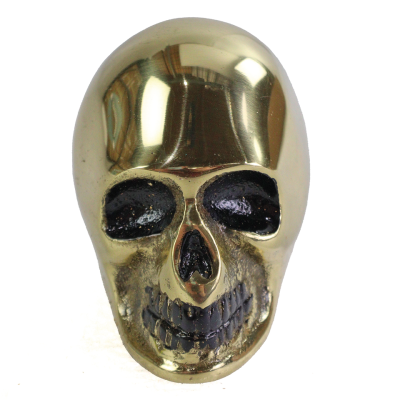 Brass Skull Style Shifter Knob 3/8" Thre (GB)