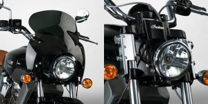 Wave QR windshield kit Scout chrome (GB)