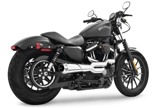 US-OUTLAW HIGH 2-INTO-1 CHROME XL86-03