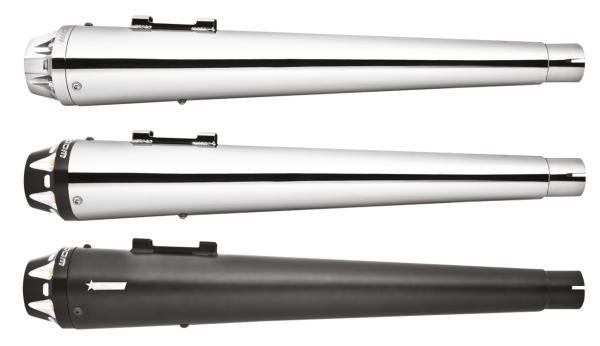 US-OUTLAW SLIP-ONS CHROME FLH/T95-16 (GB)