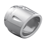 Combat 4.5" Harley endcap chrome