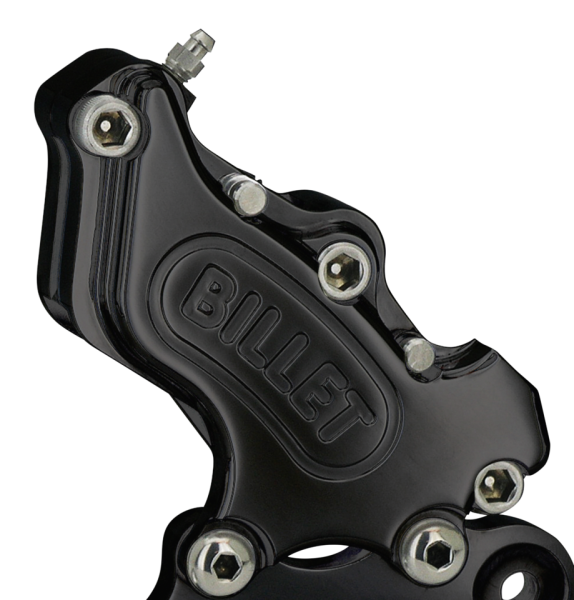 Harrison RR Caliper bracket Softail blck (GB)