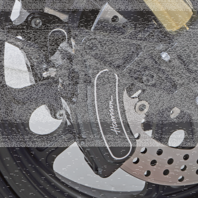 Slimline 6 front calipers 00-up Black (GB)