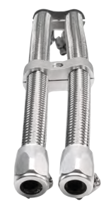 Jagg braided stainless 7/8" hose kit