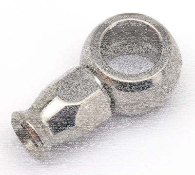Short banjo 7/16" hole stainless (GB)