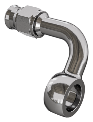 Brakeline banjo 90degr. 7/16" stainless