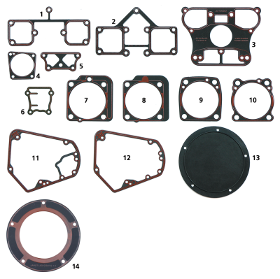 Evo One Piece Rocker base gasket set/2 (GB)