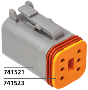 6 Pole grey socket housing (GB)